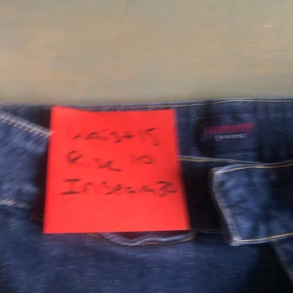 VINTAGE 90s Tommy Hilfiger jeans denim designer flare casual no pockets - Picture 9 of 9